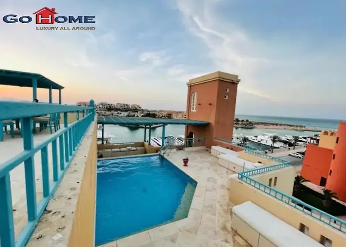 Pretty 4br Penthouse Mb7 With Private Heated Pool At New Marina *