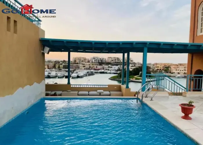 Apartment Pretty 4br Penthouse Mb7 With Private Heated Pool At New Marina Hurghada